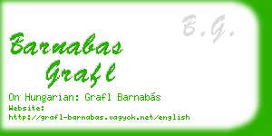 barnabas grafl business card