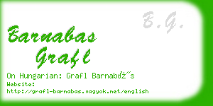 barnabas grafl business card